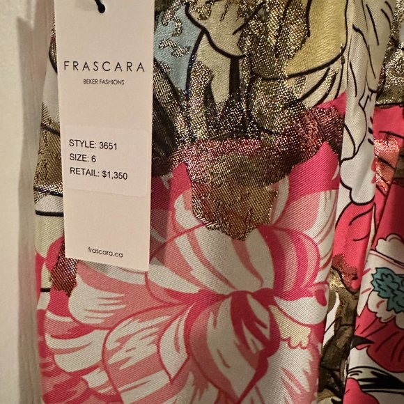 Brand New Frascara Size 6 Floral Dress - Picture 4 of 7